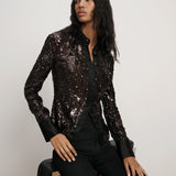 Veronica Beard - Matty Sequin Button-Down Shirt