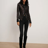 Veronica Beard - Matty Sequin Button-Down Shirt