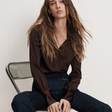 Veronica Beard - Monique Silk Button-Down Shirt
