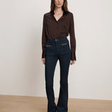 Veronica Beard - Monique Silk Button-Down Shirt