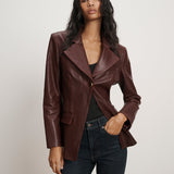 Veronica Beard - Kessler Leather Dickey Jacket