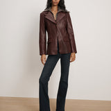 Veronica Beard - Kessler Leather Dickey Jacket