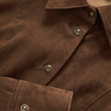 Veronica Beard - Wittaker Suede Button-Down Shirt
