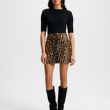 Veronica Beard - Ohemia Calf Hair Mini Skirt