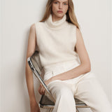 Veronica Beard - Mazzy Brushed Cashmere Sleeveless Sweater