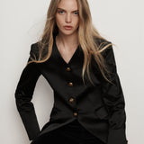 Veronica Beard - Cynthia Satin Tailored Jacket