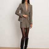 Veronica Beard - Pavaline Houndstooth Mini Skirt