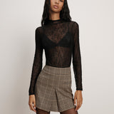 Veronica Beard - Pavaline Houndstooth Mini Skirt