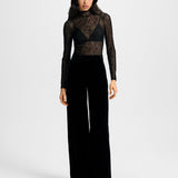 Veronica Beard - Alex Velvet Wide-Leg Pant