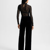 Veronica Beard - Alex Velvet Wide-Leg Pant