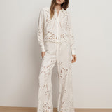 Veronica Beard - Aderes Eyelet Button-Down Shirt