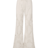 Veronica Beard - Daisy Wide-Leg Eyelet Pant