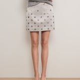 Veronica Beard - Olenna Hand-Embroidered Mini Skirt