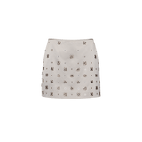 Veronica Beard - Olenna Hand-Embroidered Mini Skirt