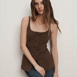 Veronica Beard - Liana Button-Up Vest