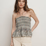 Veronica Beard - Damsey Smocked Halter Top