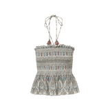 Veronica Beard - Damsey Smocked Halter Top