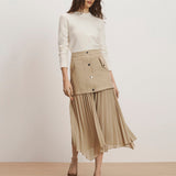 Veronica Beard - Patricka Layered Midi Skirt
