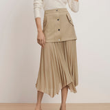 Veronica Beard - Patricka Layered Midi Skirt