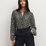 Veronica Beard - Lollie Floral Button-Down Blouse