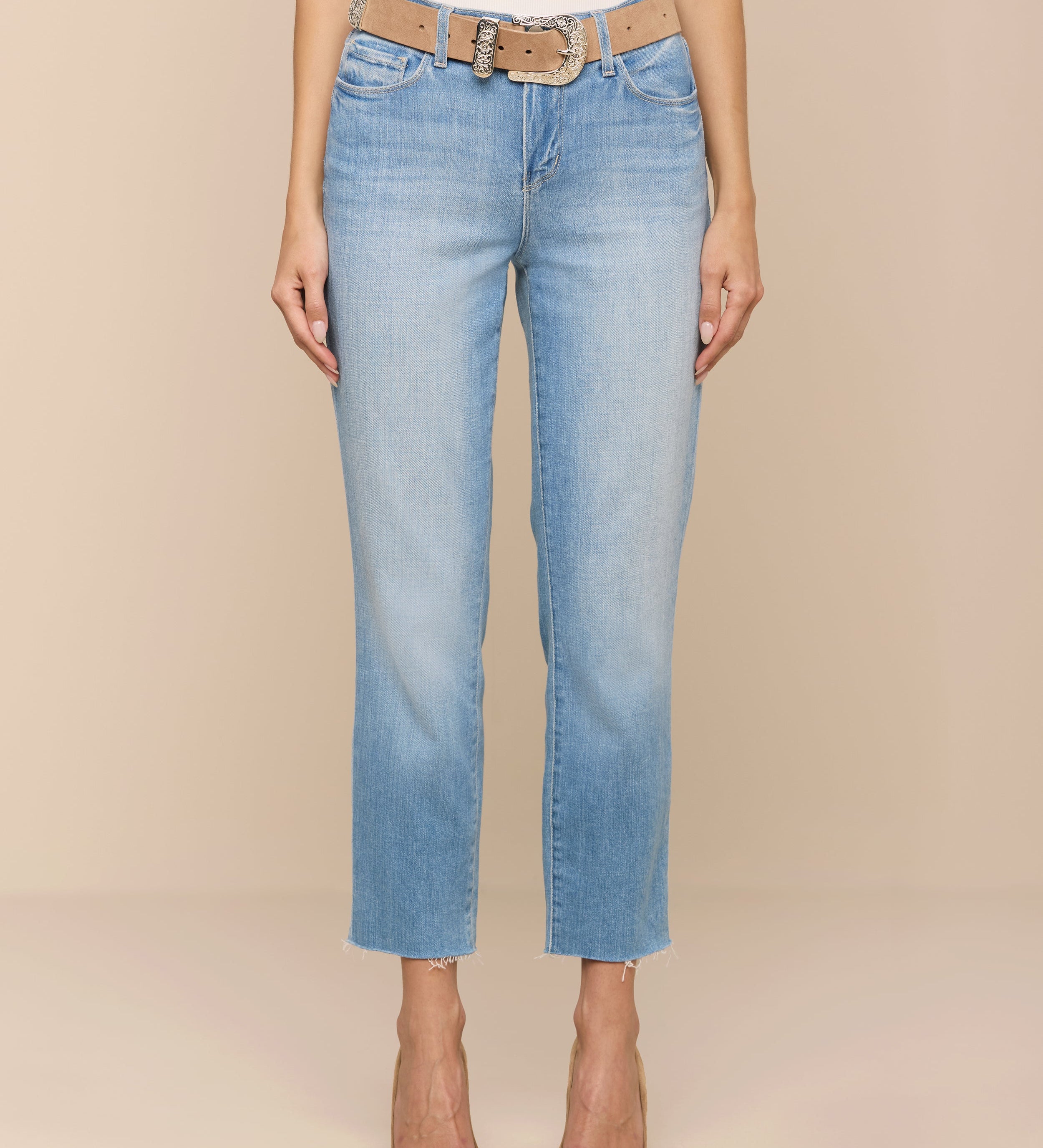 L'AGENCE - Sada Cropped Slim - Leg Jean
