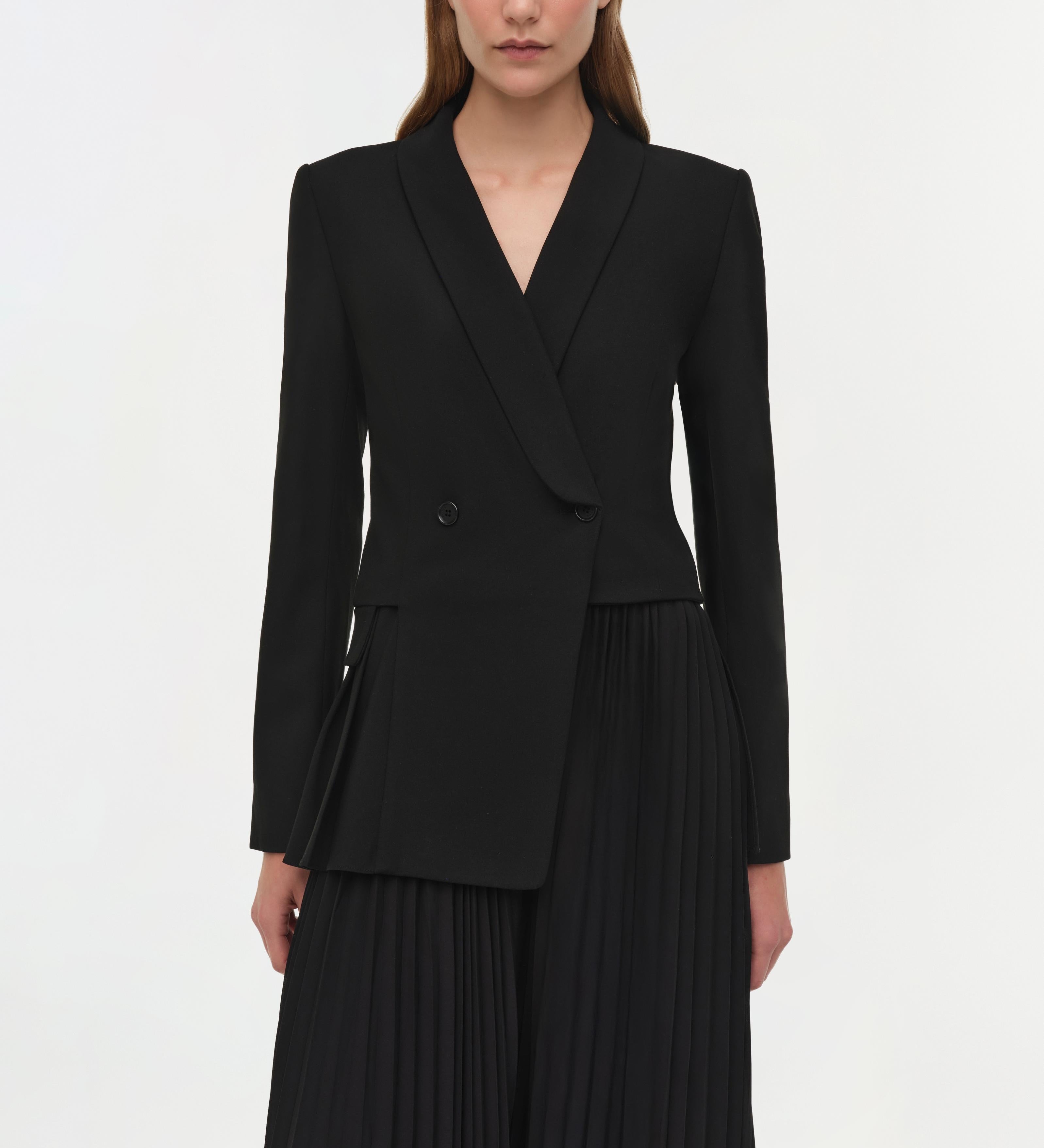 Simkhai - Alexandra Pleated Blazer Midi Dress