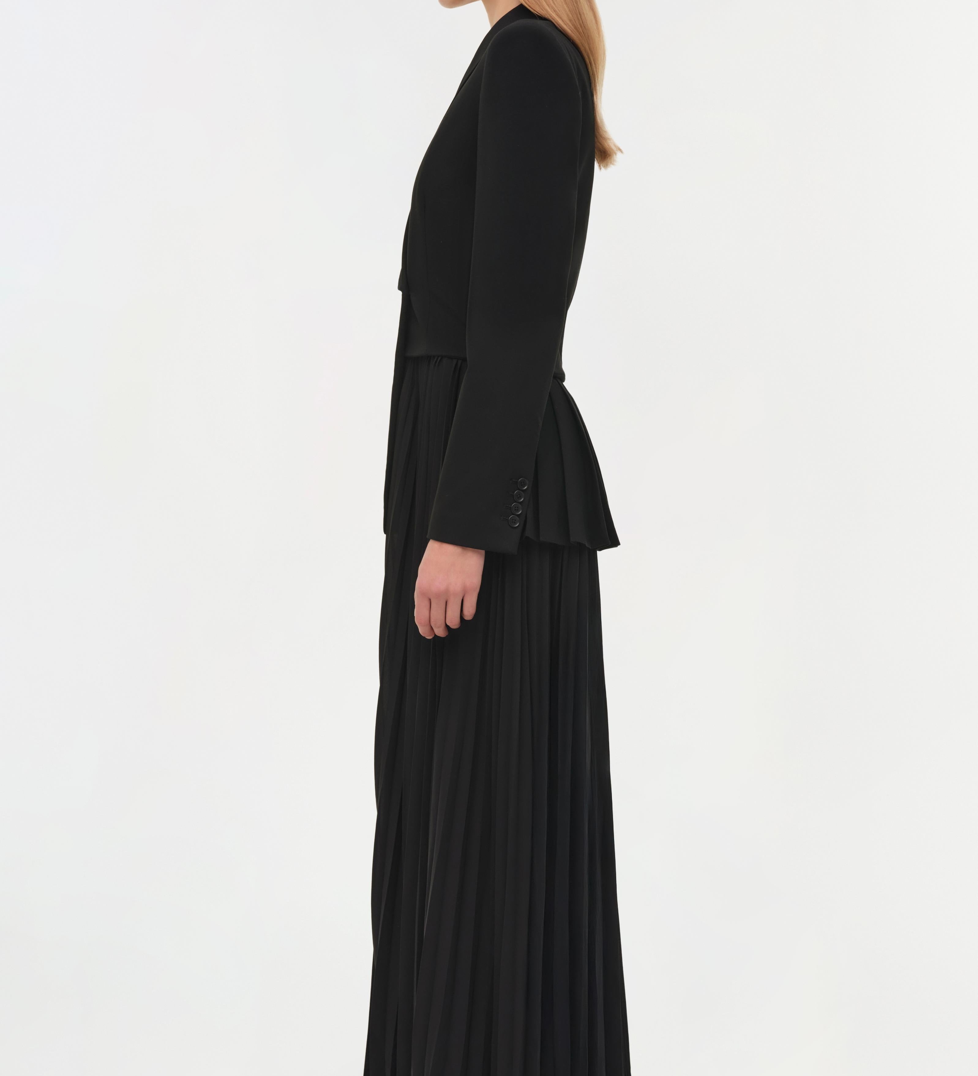 Simkhai - Alexandra Pleated Blazer Midi Dress