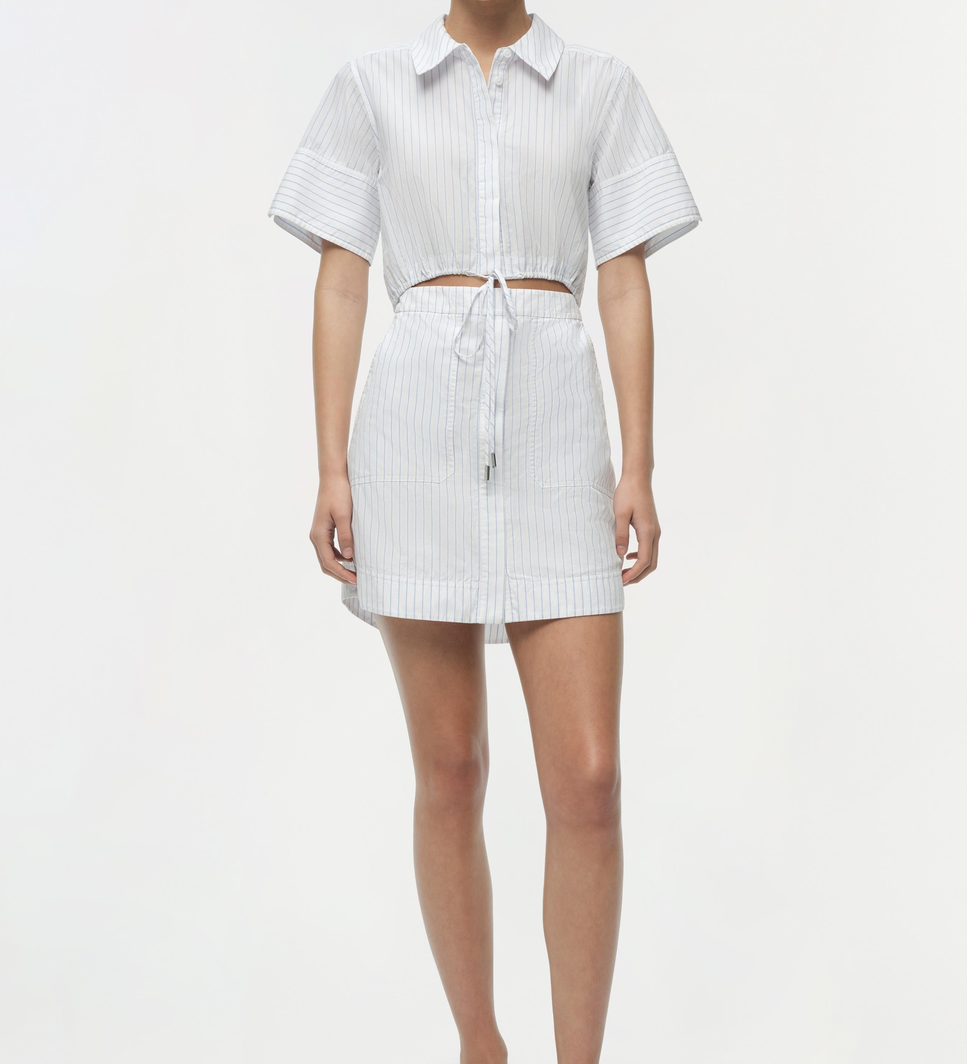 Simkhai - Marcy Cotton Mini Shirt Dress
