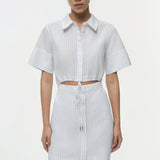 Simkhai - Marcy Cotton Mini Shirt Dress