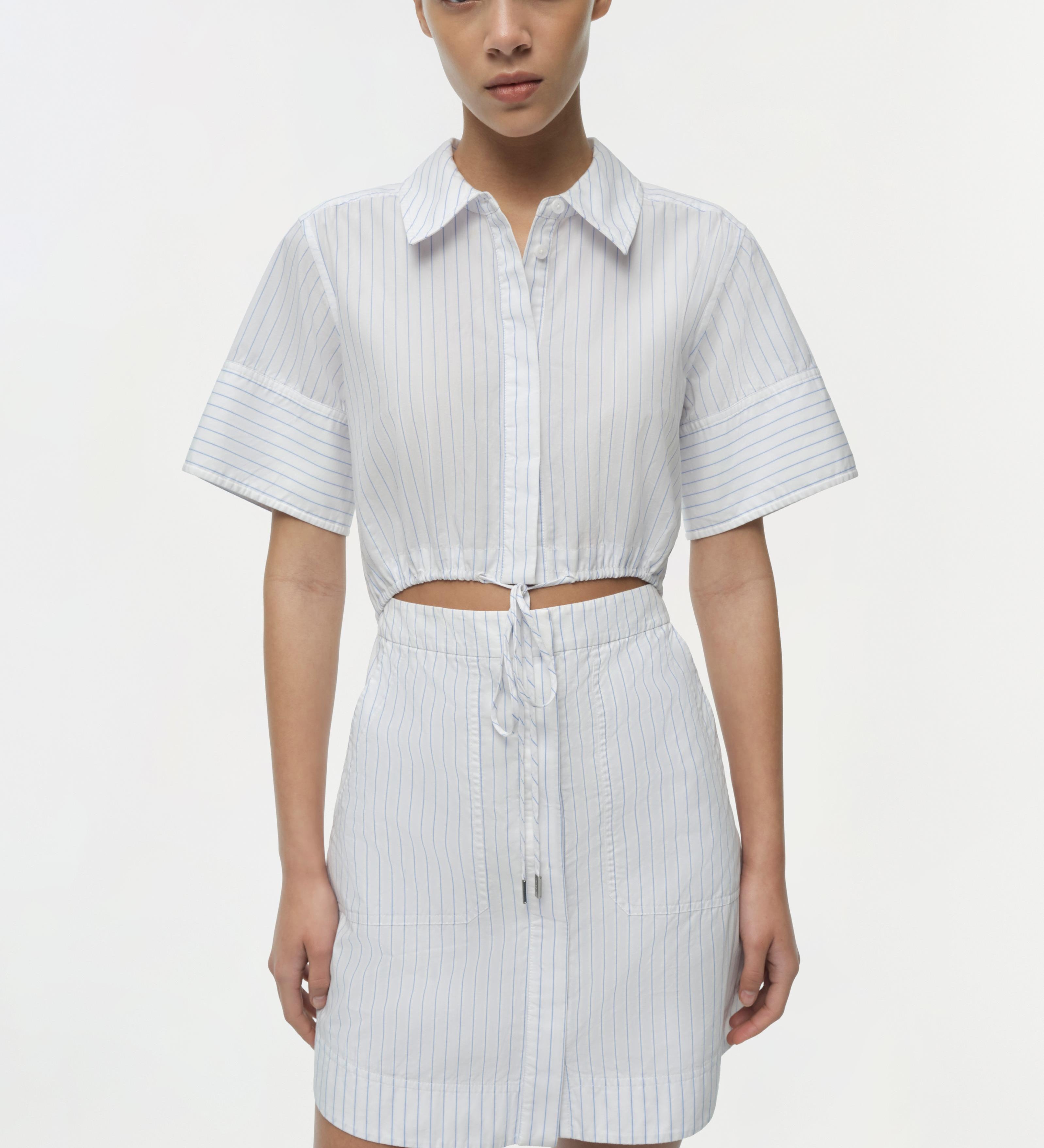 Simkhai - Marcy Cotton Mini Shirt Dress