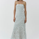 Simkhai - Sera Floral Raffia Bustier Midi Dress