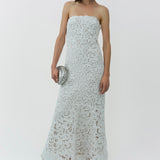 Simkhai - Sera Floral Raffia Bustier Midi Dress