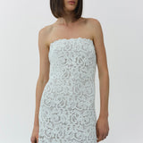 Simkhai - Sera Floral Raffia Bustier Midi Dress