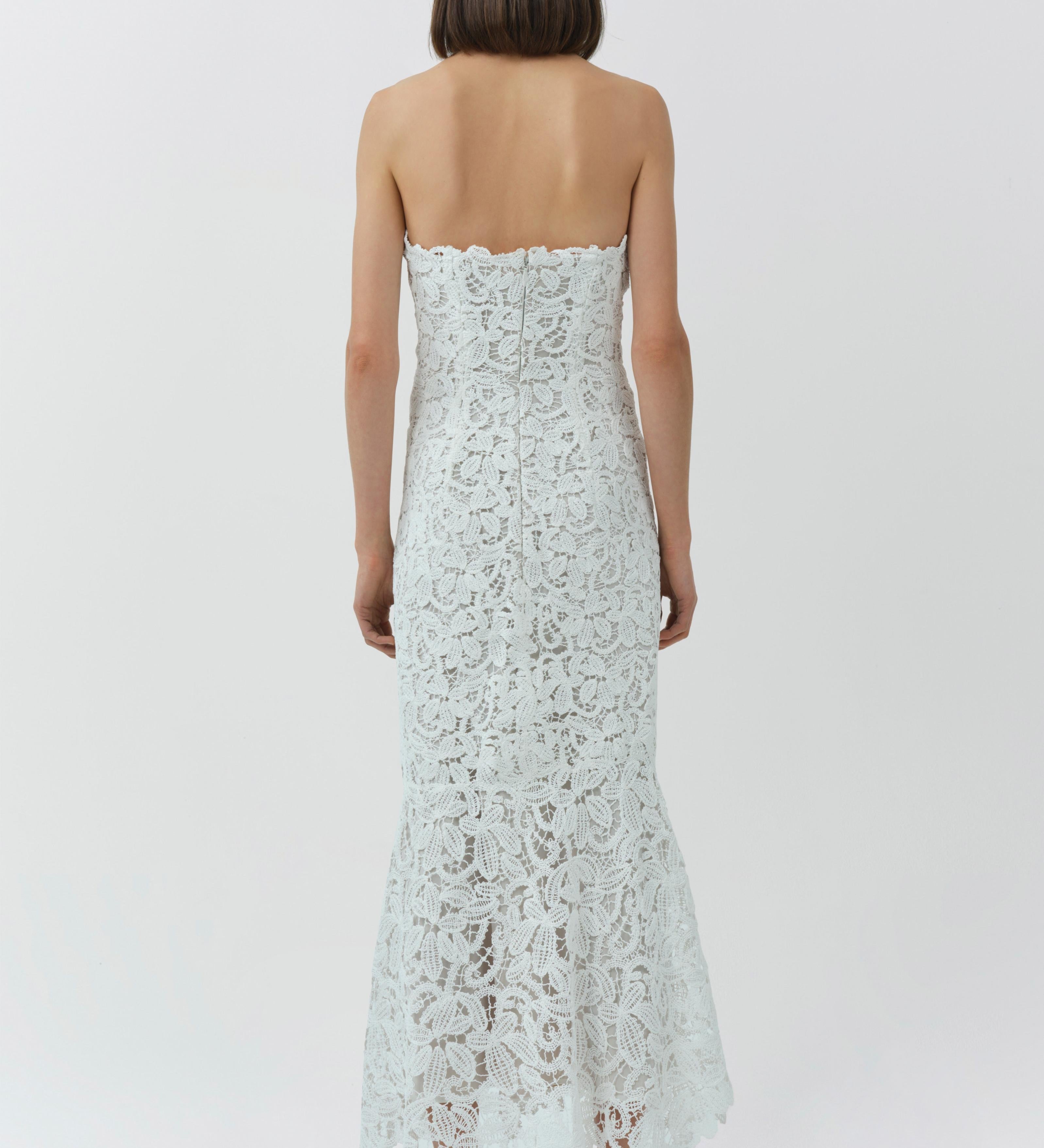 Simkhai - Sera Floral Raffia Bustier Midi Dress