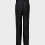 AFLALO Lazare Trouser in Leather – Black - Ghost Front