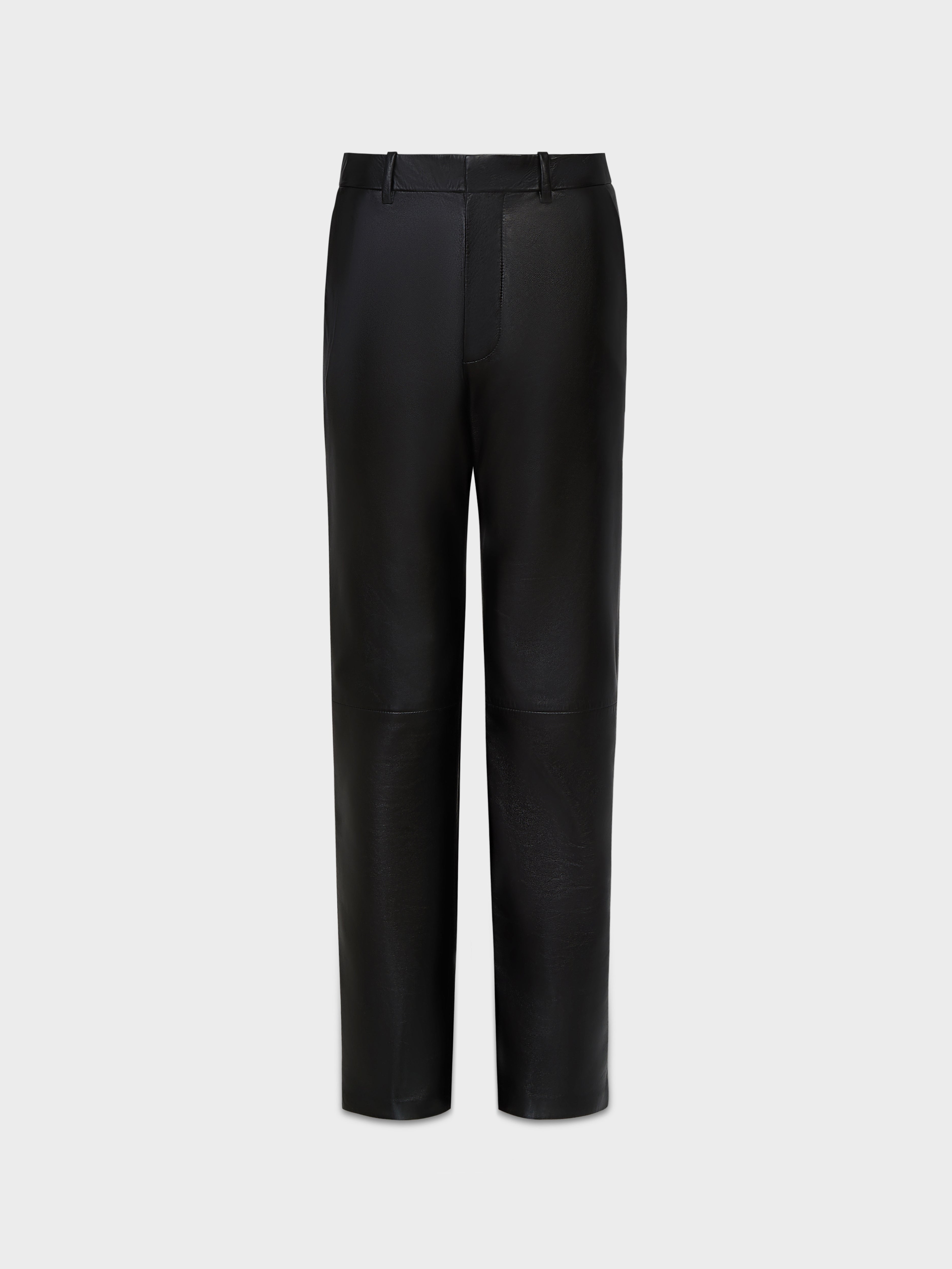 AFLALO Lazare Trouser in Leather – Black - Ghost Front