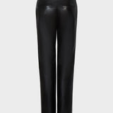 AFLALO Lazare Trouser in Leather – Black - Ghost Back