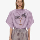 Christopher Esber - Mirage Palm Poplin Top