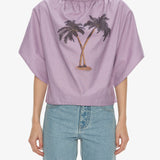 Christopher Esber - Mirage Palm Poplin Top