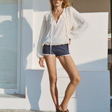 Ciao Lucia - Jona Cream Silk Top