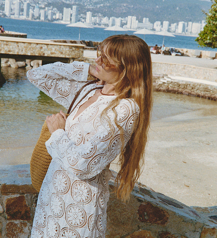 Ciao Lucia - Martino White Crochet Dress
