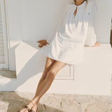 Ciao Lucia - Jonita White Embroidered Cotton Dress