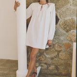 Ciao Lucia - Jonita White Embroidered Cotton Dress