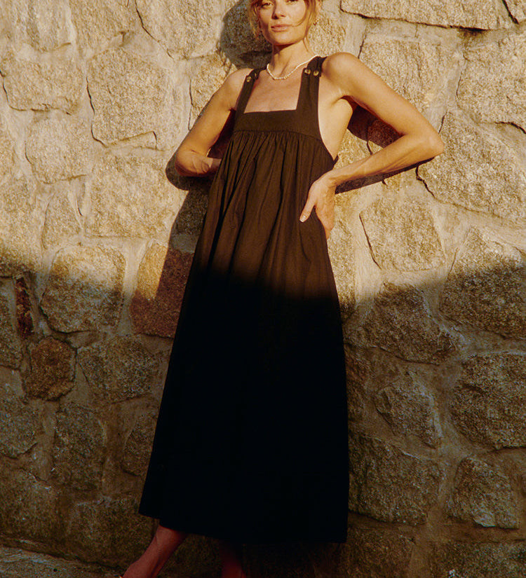 Ciao Lucia - Laura Black Cotton Dress