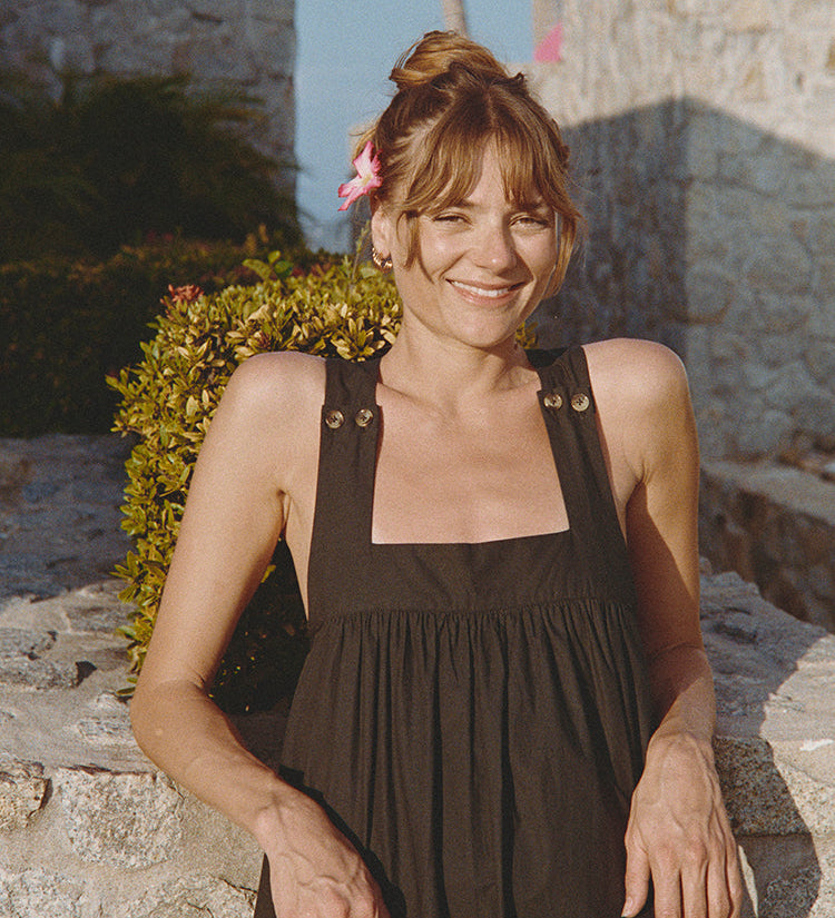 Ciao Lucia - Laura Black Cotton Dress