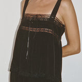 Ciao Lucia - Euri Black Silk Top