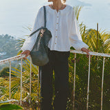 Ciao Lucia - Anaia White Embroidered Cotton Top