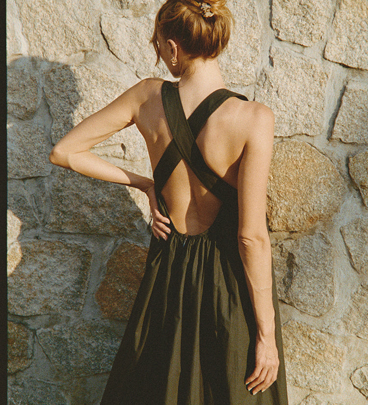 Ciao Lucia - Laura Black Cotton Dress
