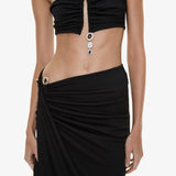 Christopher Esber - Droplet Crystal Clasp Cascade Skirt