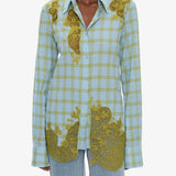 Christopher Esber - Maya Embroidered Handkerchief Shirt